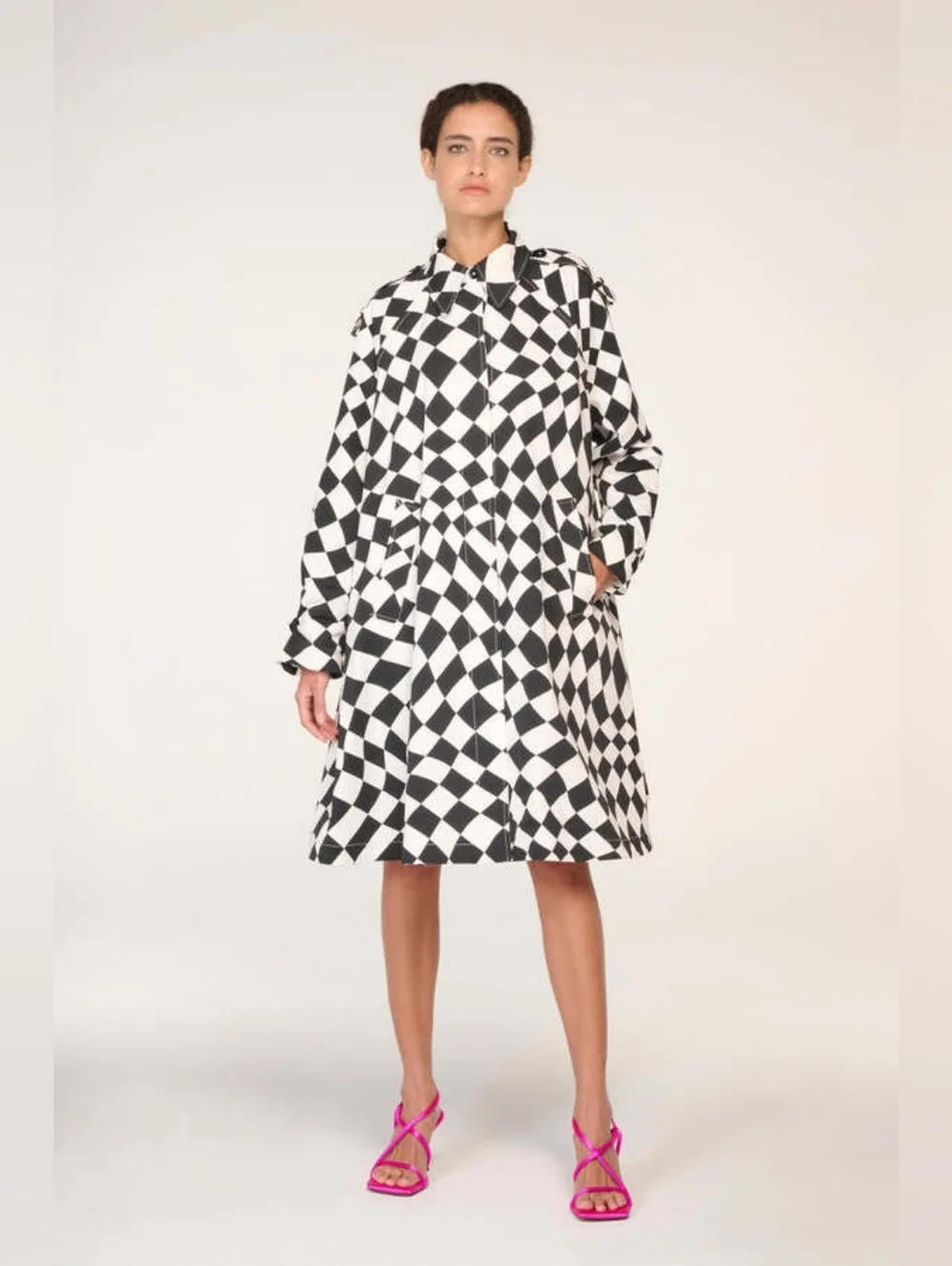 PROENZA SCHOULER Square Strappy Sandals Heels Satin Fuchsia EU 38 US 8 Org$795 - Picture 5 of 16